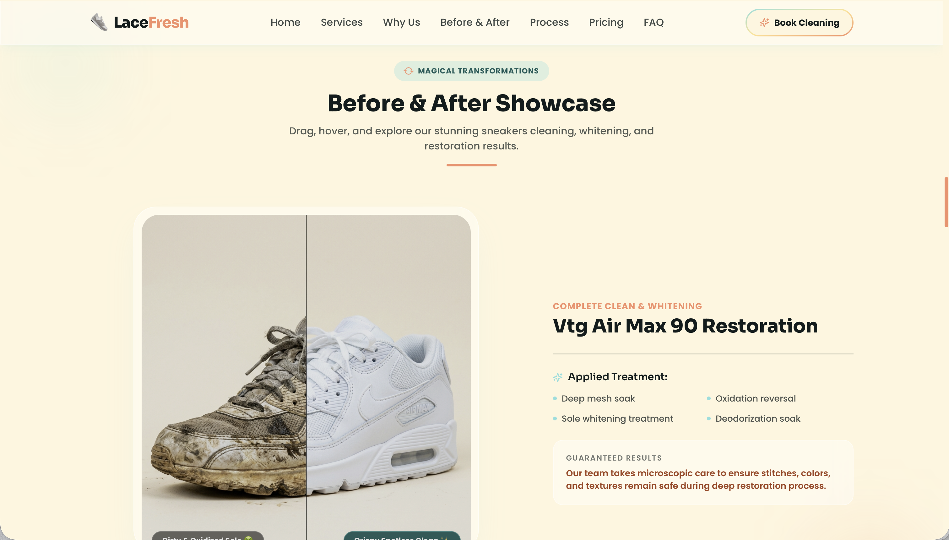 LaceFresh — Premium Sneaker Cleaning Service Platform