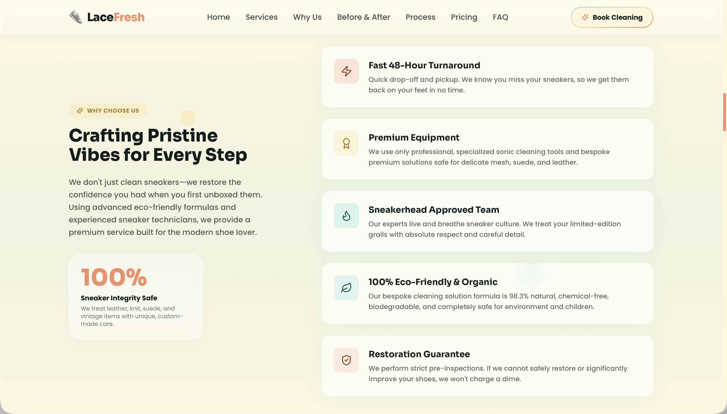 LaceFresh — Premium Sneaker Cleaning Service Platform